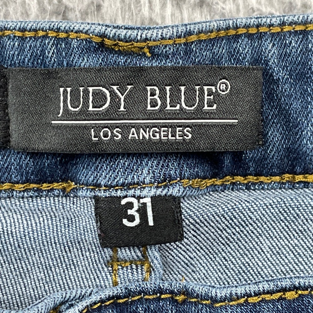 Judy Blue Jeans Womens 31 Blue Relaxed Fit JB82102 DK Stretch Denim - Picture 5 of 10
